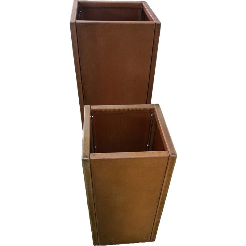Jardinera modulara, inaltime de 60 sau 80 cm, otel corten de 2 mm, Neoglow