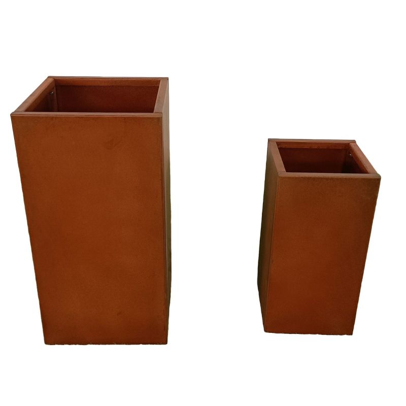 Jardinera modulara, inaltime de 60 sau 80 cm, otel corten de 2 mm, Neoglow
