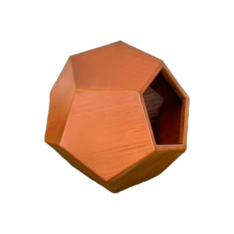 Jardiniera, diametru 38-55 cm, poligonala, otel corten de 2 mm, FlorArt