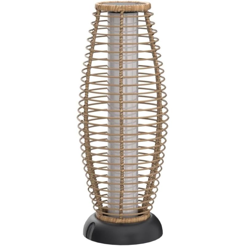 Lampa solara, impletitura din poliratan, incarcare USB, baterie inclusa, protectie IP65, 74 cm, lumina calda, Solar Boho