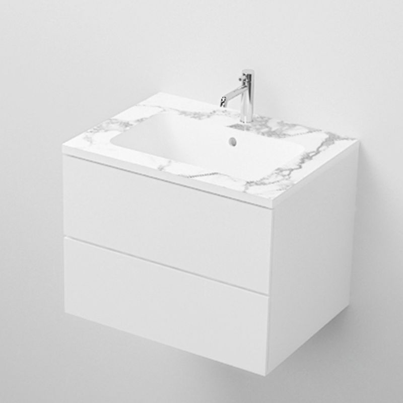 Lavoar, compozit mineral, montaj semi-incastrat, cu gaura de baterie, 61-91x46 cm, Cortina