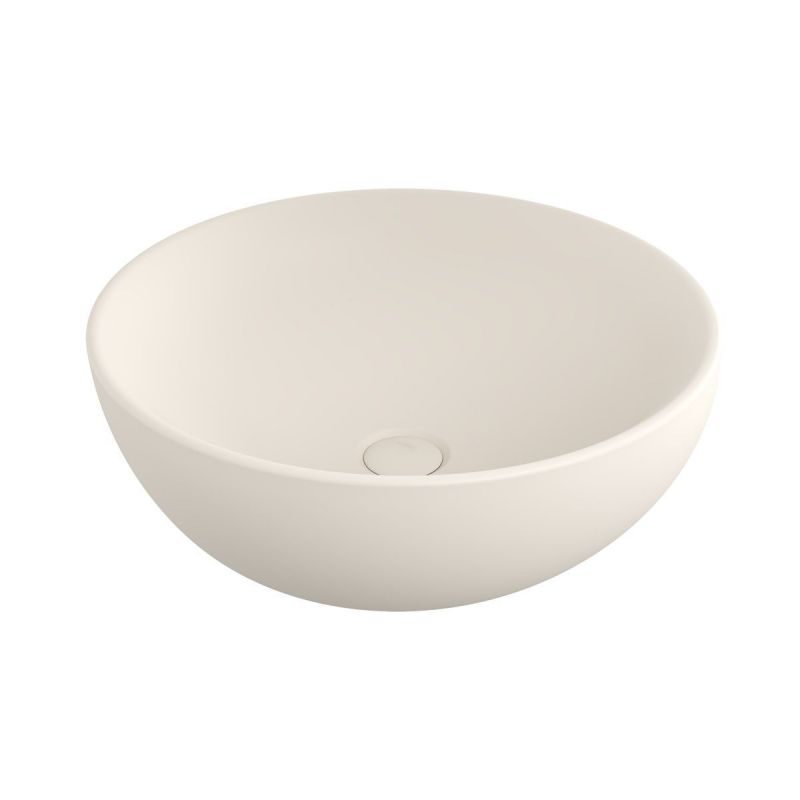 Lavoar, diametru 45 cm, Jasmine Mat, Power Colour, montaj pe blat, ceramica sanitara, Molis