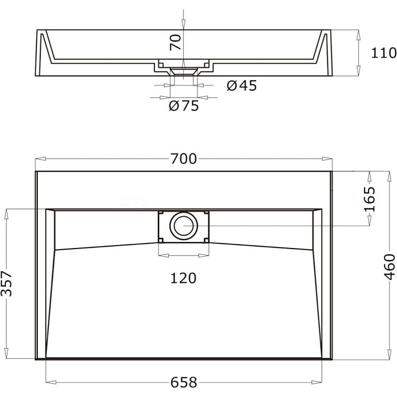 Lavoar EGO 19, Alb, lucios, dimensiuni intre 50-100 cm, compozit marmura, suspendat sau pe blat, fara gaura baterie
