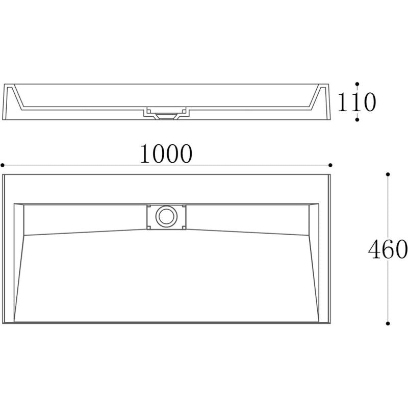Lavoar EGO 19, Alb, lucios, dimensiuni intre 50-100 cm, compozit marmura, suspendat sau pe blat, fara gaura baterie