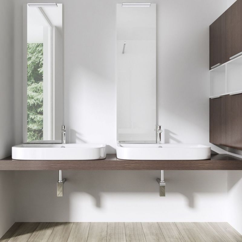 Lavoar EGO 5021, Alb, lucios, 80x48 cm, montaj pe blat sau suspendat, ceramica sanitara