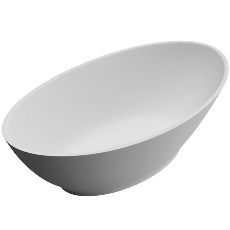 Lavoar EGO 807, Alb ,mat, 62.5x34.5 cm, montaj pe blat, compozit marmura