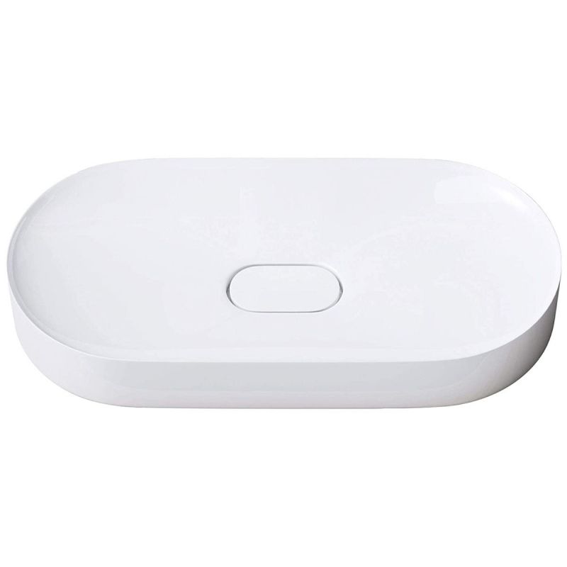 Lavoar EGO 826, Alb Mat, scurgere ascunsa, 71x35.5 cm, compozit marmura, montaj pe blat