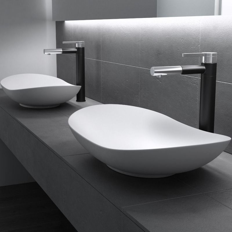 Lavoar EGO 858, Alb, mat, 63x36.5 cm, montaj pe blat, ceramica sanitara