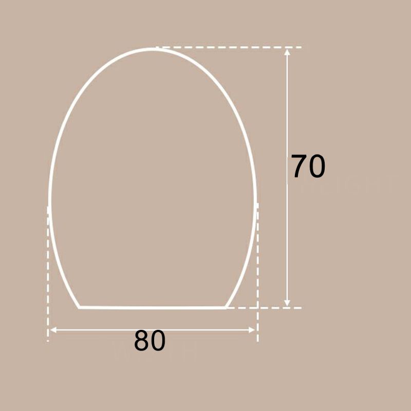 Oglinda smart Led, 5 mm, dezaburire, buton touch, 3 Culori, dimensiune 70x80 cm, Zenit