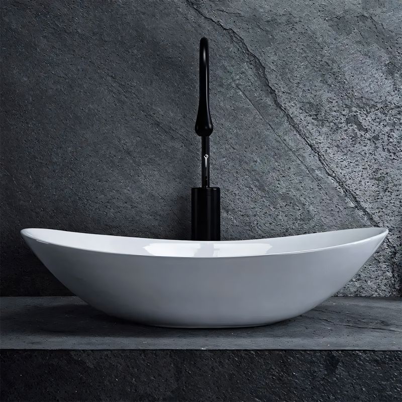 Lavoar Luigi, Alb, ceramica sanitara, 52x32 montaj pe blat