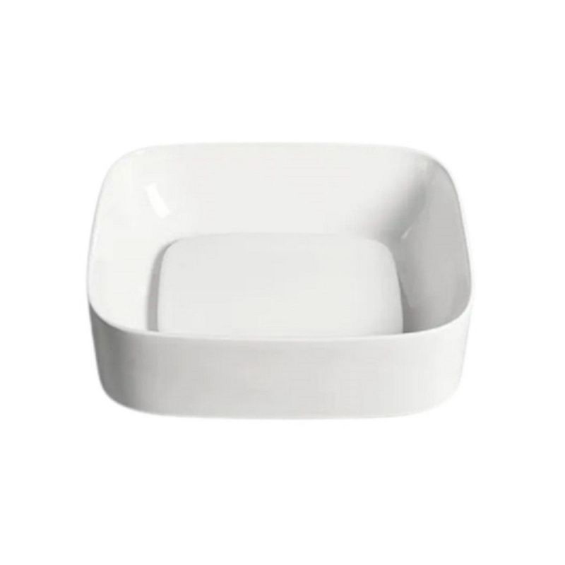 Lavoar Marsala , Alb, capac scurgere inclus, ceramica sanitara, 43x38 cm, montaj pe blat