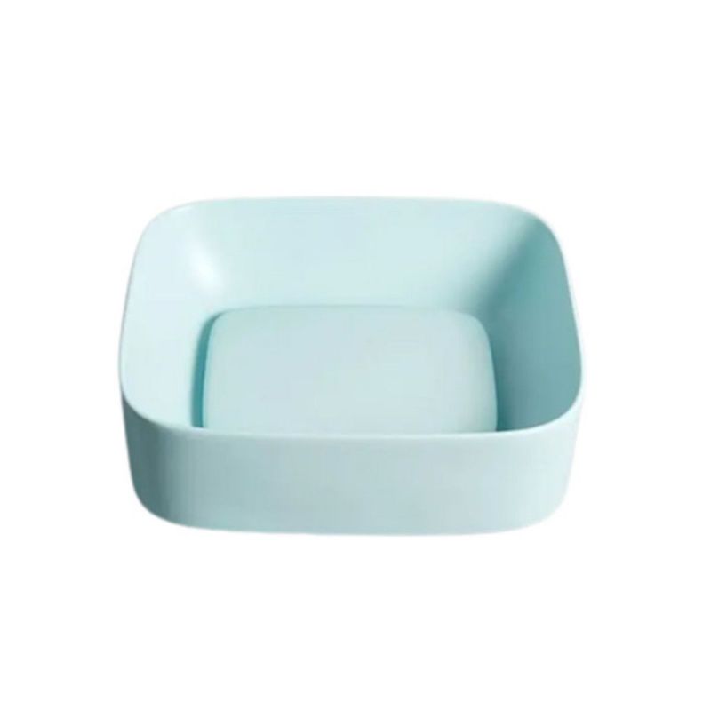 Lavoar Marsala , Albastru, capac scurgere inclus, ceramica sanitara, 43x38 cm, montaj pe blat