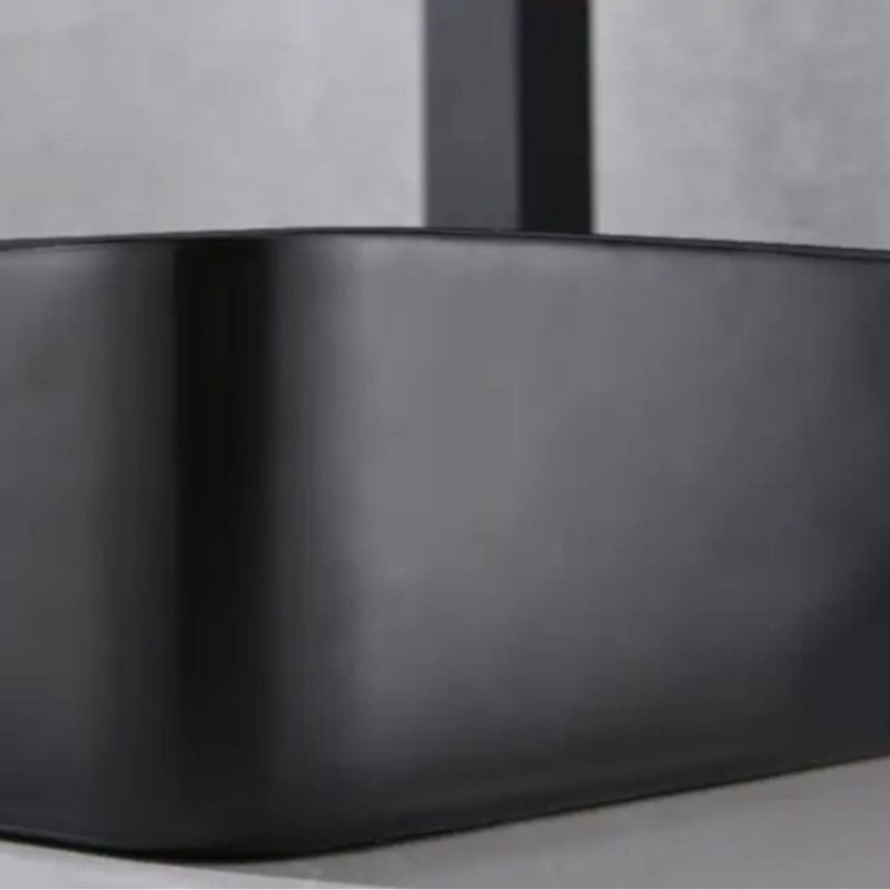 Lavoar Maura, Negru Mat, ceramica sanitara, 61x35 montaj pe blat