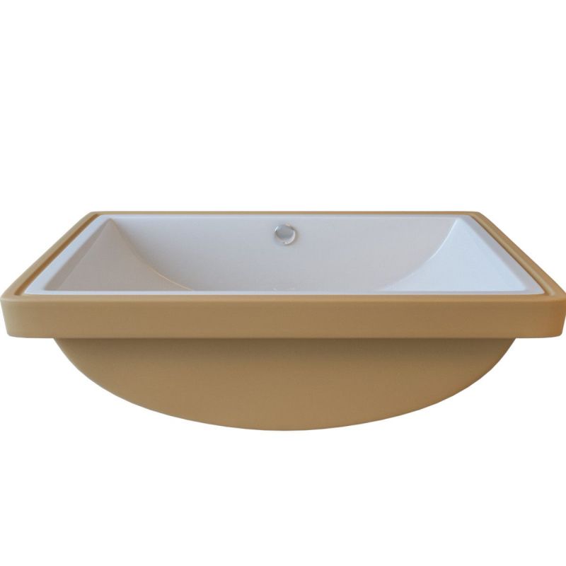 Lavoar Romeo, Alb, 53x37 cm, montaj ingropat, ceramica sanitara