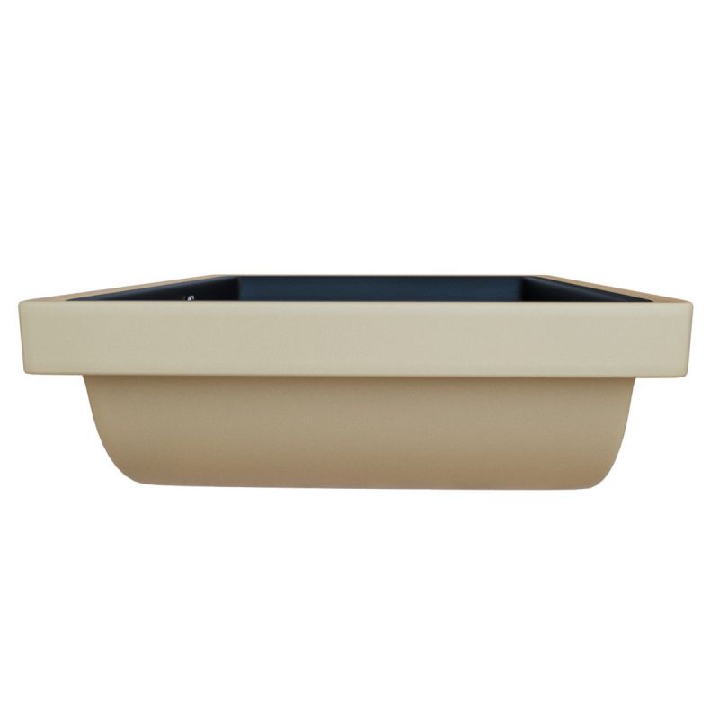 Lavoar Romeo, Negru Mat, 53x37 cm, montaj ingropat, ceramica sanitara
