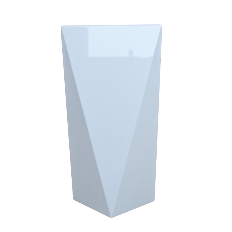 Lavoar stativ Enrico, Alb, 47x47x83 cm, montaj pe podea, ceramica sanitara