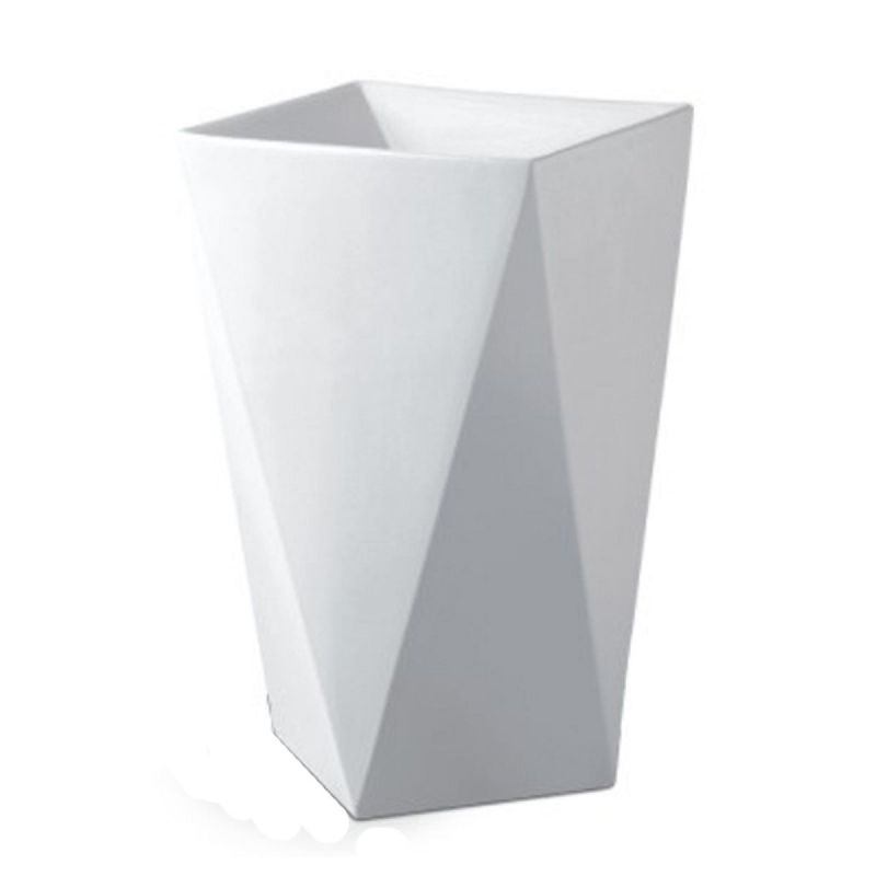 Lavoar stativ Enrico, Alb, 47x47x83 cm, montaj pe podea, ceramica sanitara