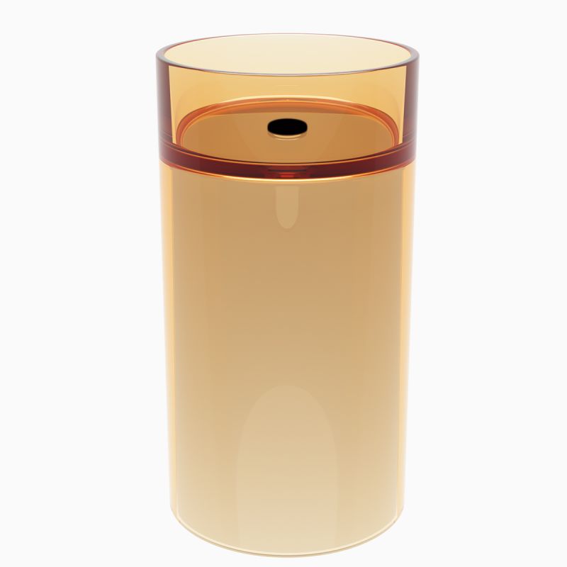 Lavoar stativ, freestanding, CristalMood, culoarea graului, transparent, 45x45x85 cm, ventil inclus, Sole