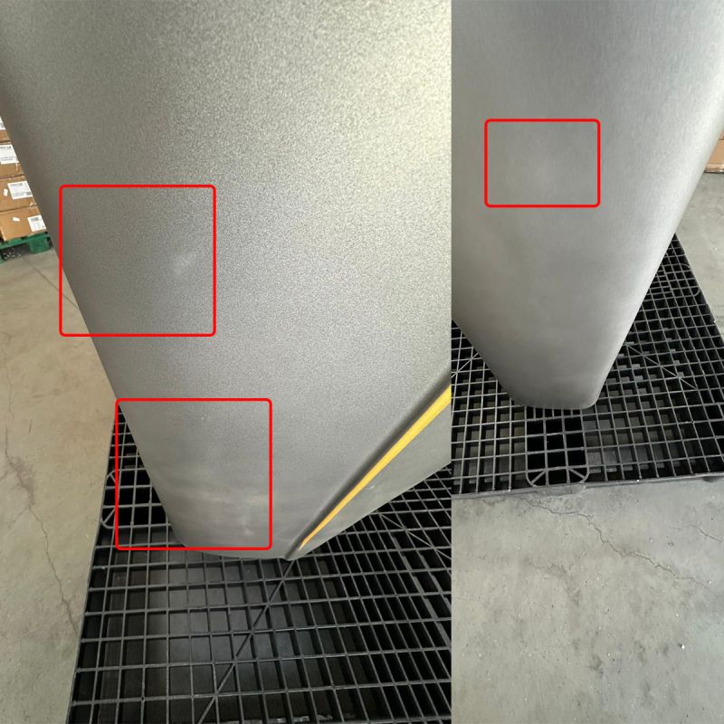 Lavoar stativ,Resigilat, 43x35x85 cm, montaj pe podea, cu gaura de baterie, ceramica sanitara, Lazio Gun Grey