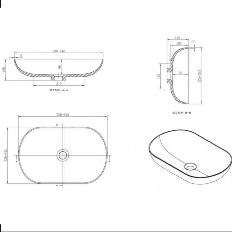 Mobilier de baie EGO-BELLA cu doua lavoare din compozit mineral, 180 x 55 cm, Negru Mat, sertar Push to open