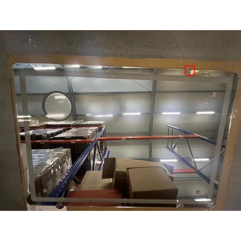Oglinda Led, cu Lupa cosmetica, Resigilat, Dezaburire, Touch, 3 Culori, 5 mm, dimensiuni 100x70 cm, Velora