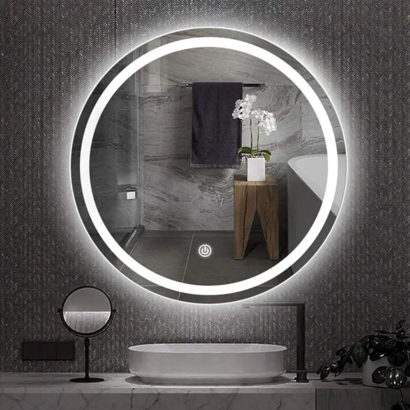 Oglinda Led, Dezaburire si Buton Touch, 3 Culori, Intensitate reglabila, dimensiuni 70, 80, 90 cm, Cezara