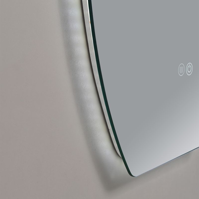 Oglinda Led, Dezaburire si Buton Touch, 5 mm, 3 Culori, Intensitate reglabila, dimensiuni de 60x80 si 70x100 cm, Luna