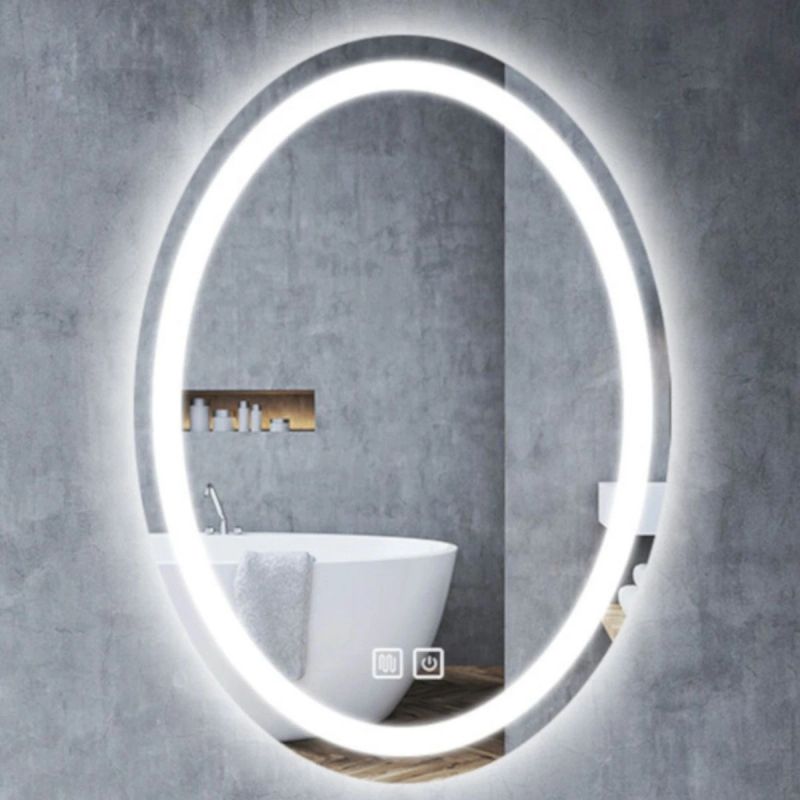 Oglinda Led, Dezaburire si Buton Touch, Resigilat, 5 mm, 3 Culori, Intensitate reglabila, dimensiuni 70x90 cm, Fiesta