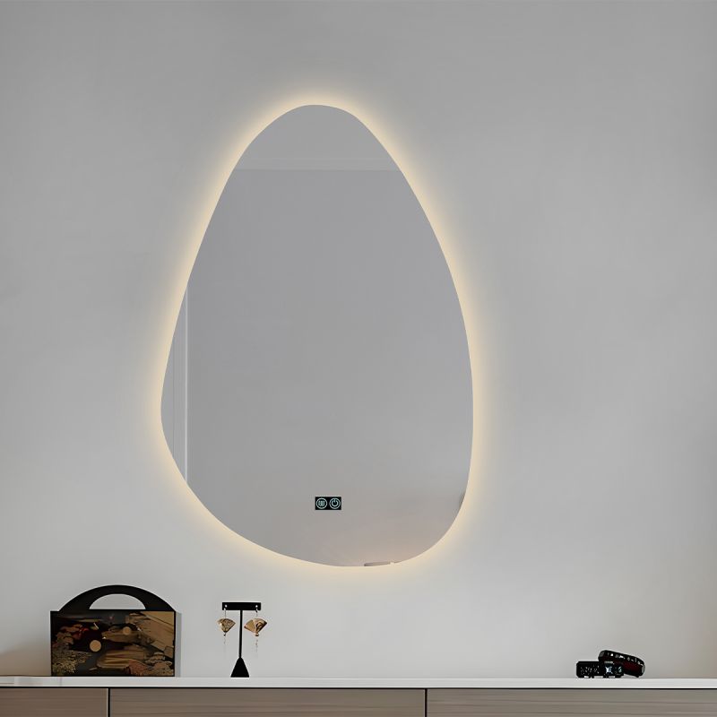 Oglinda Led, Dezaburire si Buton Touch, sticla 5mm, 3 Culori, Intensitate reglabila, dimensiuni 60-75 x 80-100 cm, Gloria