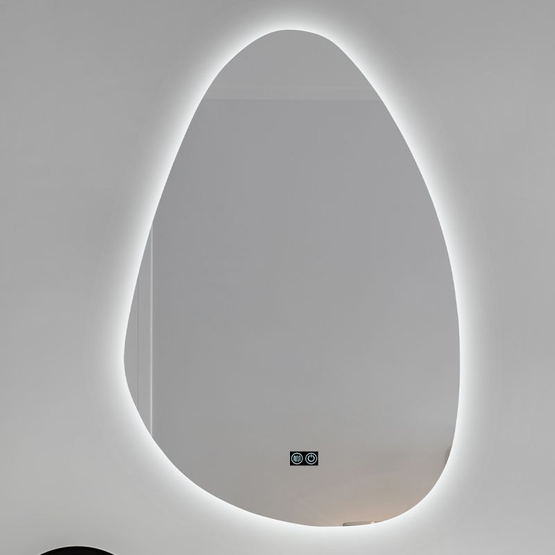 Oglinda Led, Dezaburire si Buton Touch, sticla 5mm, 3 Culori, Intensitate reglabila, dimensiuni 60-75 x 80-100 cm, Gloria