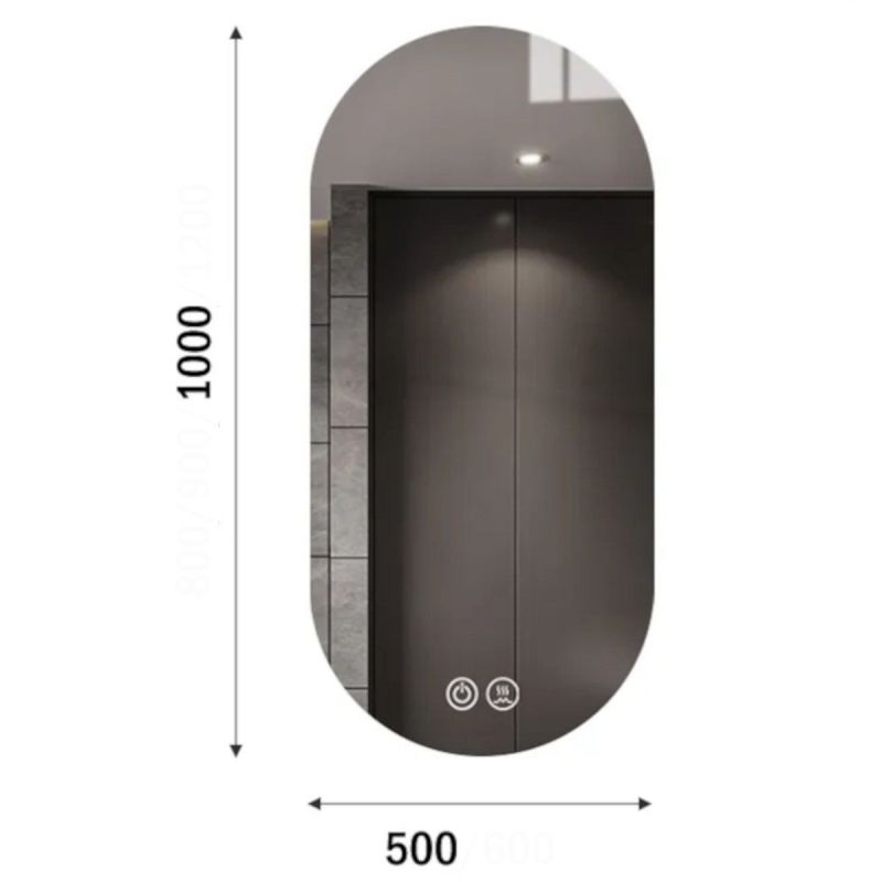 Oglinda Led, Dezaburire, Touch, 5 mm, 3 Culori, Intensitate reglabila, dimensiuni 50x100-40x120 cm, Victoria