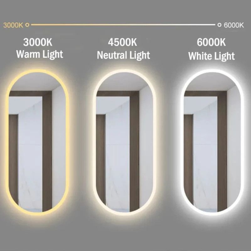 Oglinda Led, Resigilat, Dezaburire, Touch, 5 mm, 3 Culori, Intensitate reglabila, dimensiuni 100x50 cm, Victoria