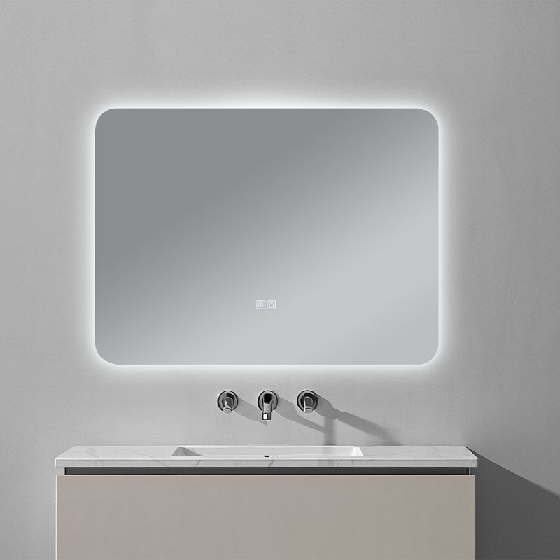 Oglinda pentru baie cu LED, dezaburire si intrerupator touch, 5 mm, dimensiuni: 60-70x80-140 cm, 3 culori reglabile, Louie