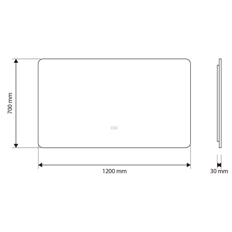 Oglinda pentru baie cu LED, dezaburire si intrerupator touch, 5 mm, dimensiuni: 60-70x80-140 cm, 3 culori reglabile, Louie