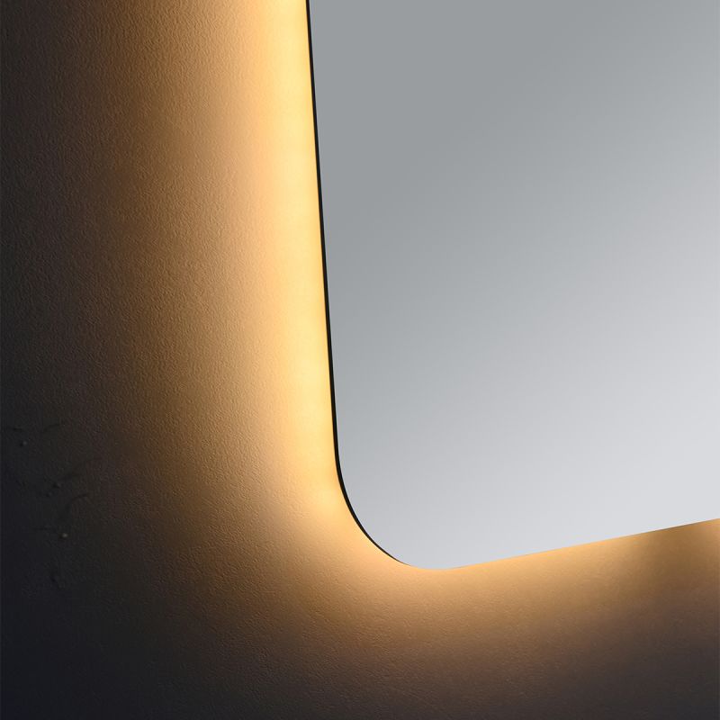 Oglinda pentru baie cu LED, dezaburire si intrerupator touch, 5 mm, dimensiuni: 60-70x80-140 cm, 3 culori reglabile, Louie