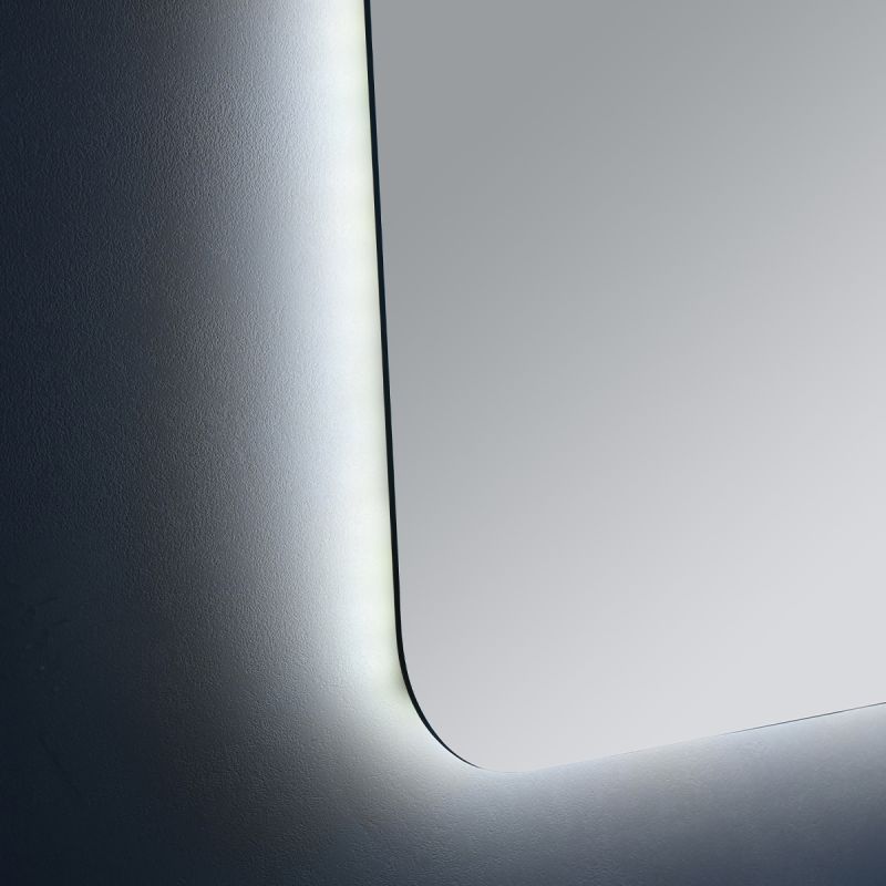 Oglinda pentru baie cu LED, dezaburire si intrerupator touch, 5 mm, dimensiuni: 60-70x80-140 cm, 3 culori reglabile, Louie