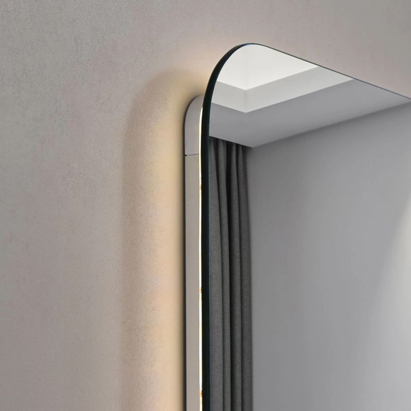 Oglinda pentru baie cu LED, Resigilat, dezaburire si intrerupator touch, 5 mm, dimensiuni: 90x70cm, 3 culori reglabile, Louie