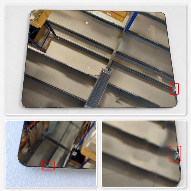 Oglinda pentru baie cu LED, Resigilat, dezaburire si intrerupator touch, 5 mm, dimensiuni: 90x70cm, 3 culori reglabile, Louie