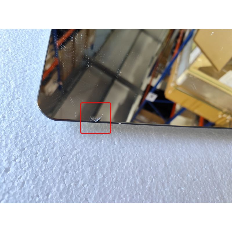 Oglinda pentru baie cu LED, Resigilat, dezaburire si intrerupator touch, 5 mm, dimensiuni: 90x70cm, 3 culori reglabile, Louie