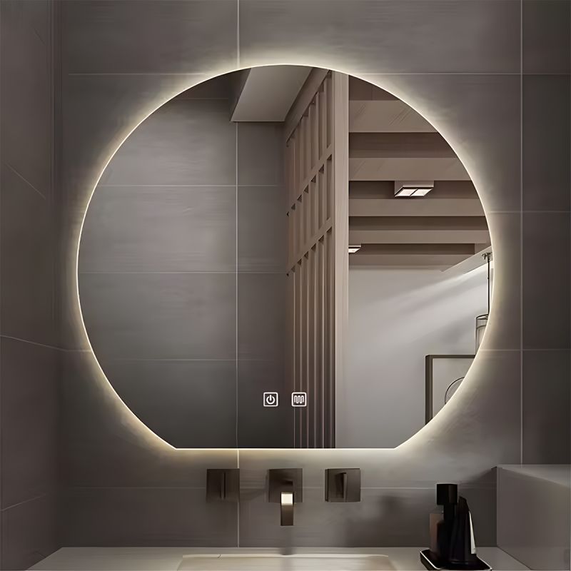 Oglinda smart Led, 5 mm, dezaburire, buton touch, 3 Culori, dimensiuni: 80,90,100 cm, Orbis