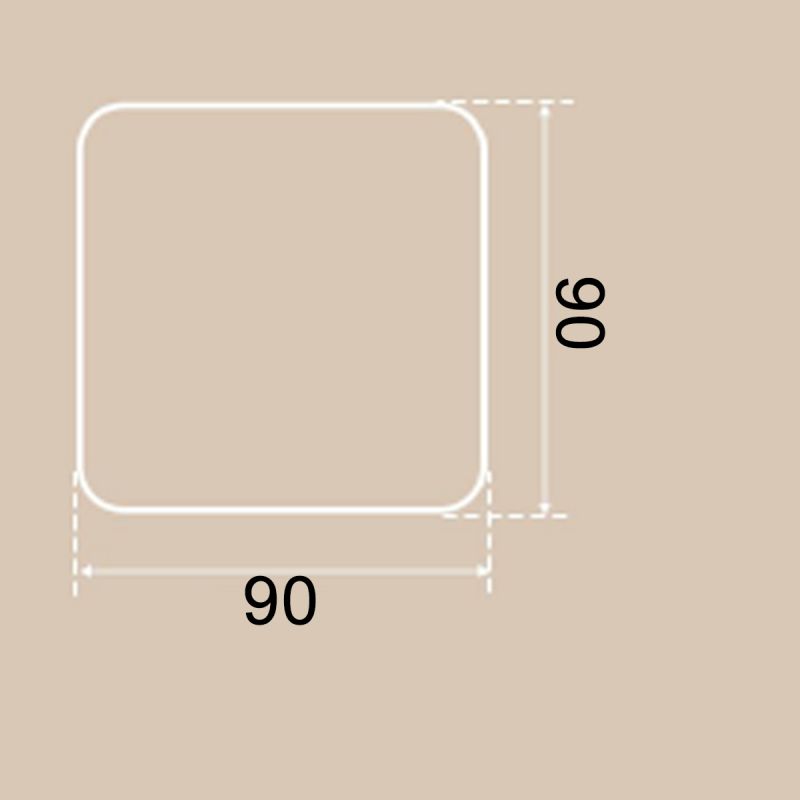 Oglinda smart Led, sticla 5 mm, dezaburire, buton touch, 3 culori, dimensiune 90x90 cm, Nivo