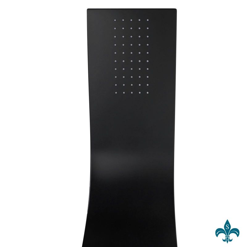 Panel de dus din aluminiu, 7801, Negru Mat, Design Deosebit, Hidromasaj, cu sau fara Termostat