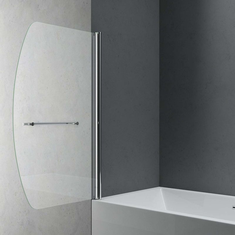 Paravan cada EGO-112, sticla securizata, Transparent sau Sablat partial, 94x140 cm, pivotant 180°, tratament Nano Easy Clean