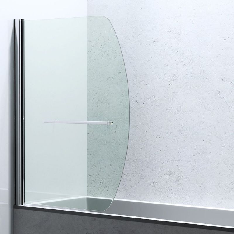 Paravan cada EGO-112, sticla securizata, Transparent sau Sablat partial, 94x140 cm, pivotant 180°, tratament Nano Easy Clean
