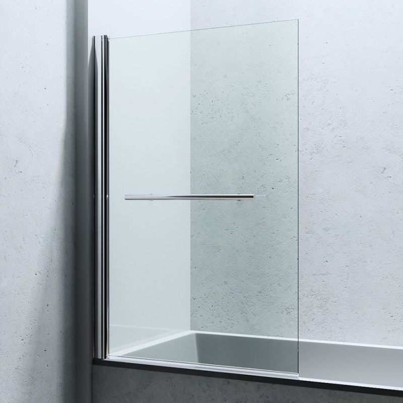 Paravan cada EGO-1121, sticla securizata 6 mm, Transparent sau Sablata partial, 94x140 cm, pivotant 180°, Nano Easy Clean