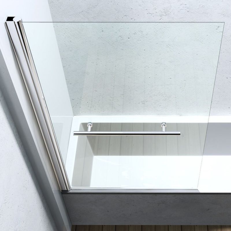 Paravan cada EGO-1121, sticla securizata 6 mm, Transparent sau Sablata partial, 94x140 cm, pivotant 180°, Nano Easy Clean