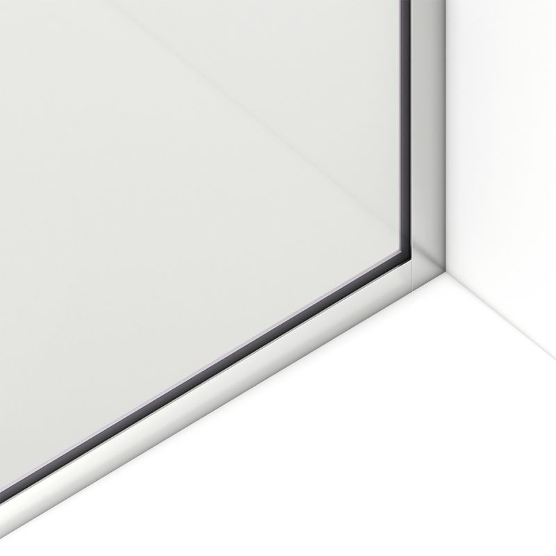 Paravan cada, fix, transparent, profile Crom, sticla securizata 8 mm, 80-90x150 cm , Nora