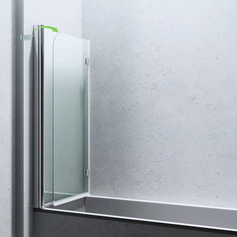 Paravan cada pliabil EGO-1408, 120x140 cm, sticla securizata 6 mm transparenta, pivotant 180°, tratament Nano Easy Clean