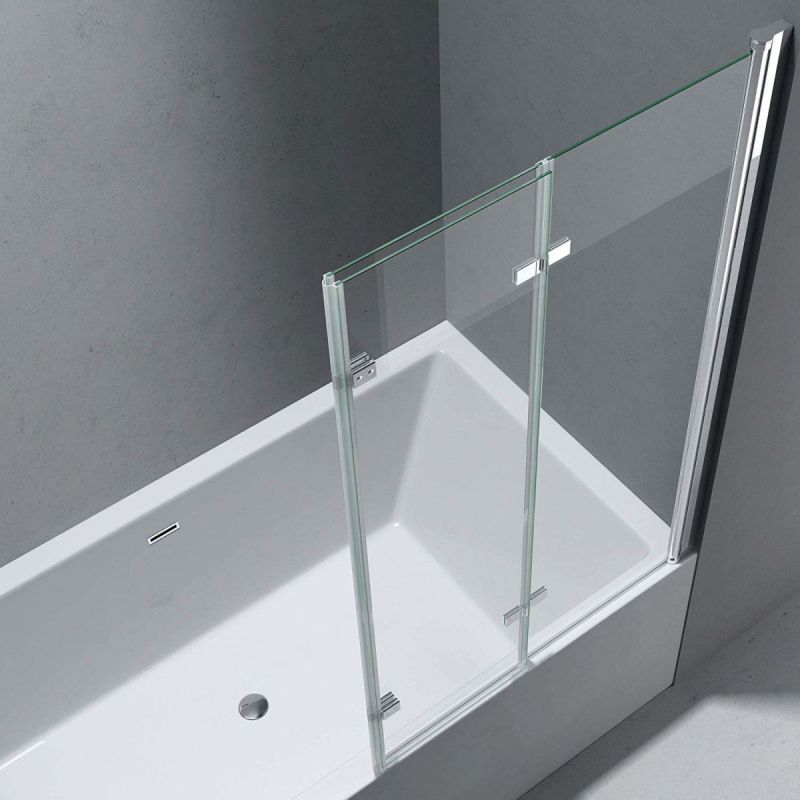 Paravan pliabil 116, 130x140 cm, sticla 6 mm, pivotant 180°, montaj pe dreapta, tratament Nano Easy Clean