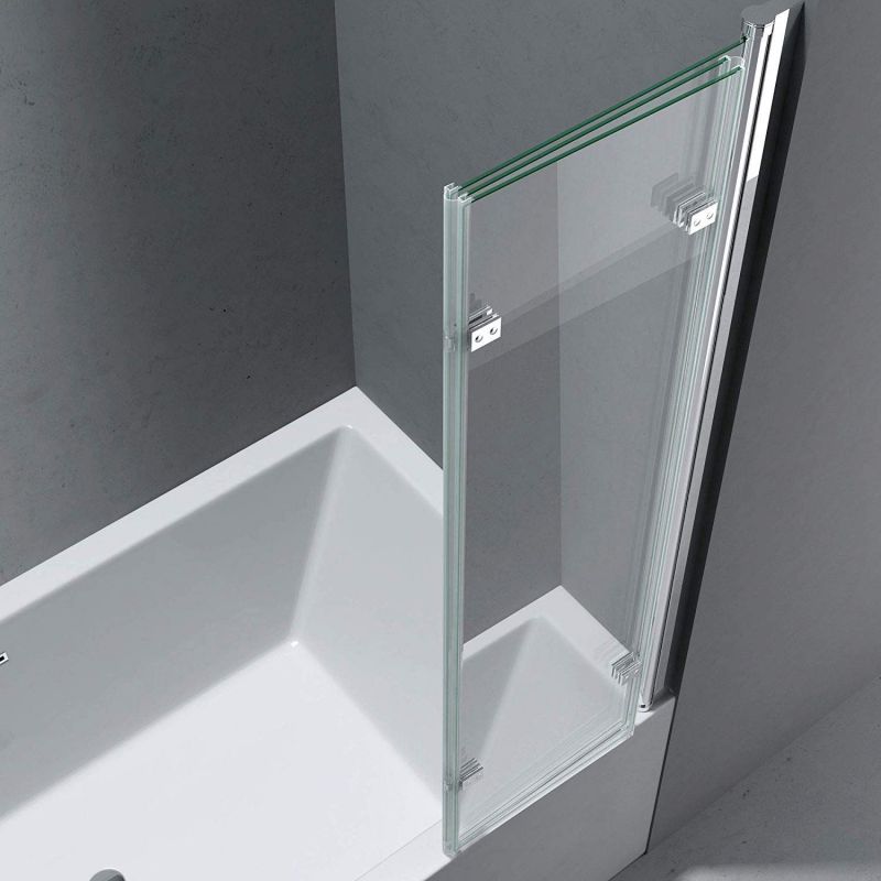 Paravan pliabil 116, 130x140 cm, sticla 6 mm, pivotant 180°, montaj pe dreapta, tratament Nano Easy Clean